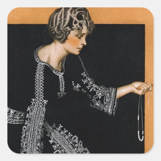 Breken Ketting Vierkante Sticker (Voorkant)