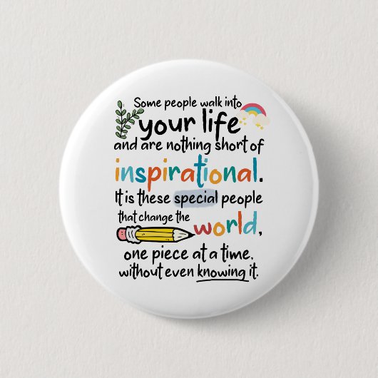 Breken krayons nog steeds kleur ronde button 5,7 cm (Voorkant)