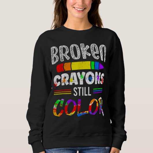Breken krayons nog steeds kleur trui (Voorkant)