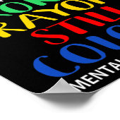 Breken krayons nog steeds kleurenbewustzijn poster (Hoek)