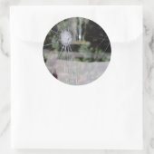 Breken show venster ronde sticker (Tas)