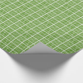 Breken Squares - Avocado Green over White Cadeaupapier (Hoek)