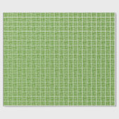 Breken Squares - Avocado Green over White Cadeaupapier (Vlak)