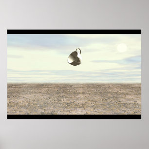 Breken Teacup Hovering Poster