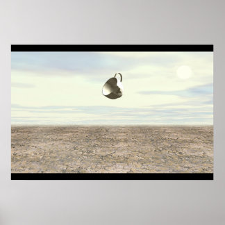 Breken Teacup Hovering Poster