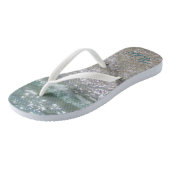 Breken van de golven met initialen teenslippers (Schuin)
