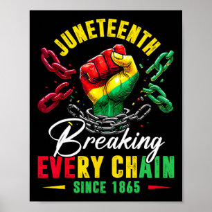 Breken van elke keten sinds 1865 Mannen Vrouwen Ki Poster