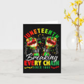 Breken van elke keten sinds 1865 Vrouwen Mannen Ju Kaart (Gele Bloem)