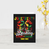 Breken van elke keten sinds 1865 Vrouwen Mannen Ju Kaart (Gele Bloem)