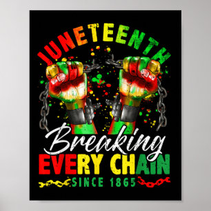 Breken van elke keten sinds 1865 Vrouwen Mannen Ju Poster