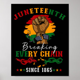 Breken van elke keten sinds 1865 Vrouwen Mannen Ju Poster