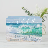 Breken van golven Oceaan We hebben het gedaan Trou Kaart (Staand voorkant)