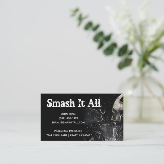 Breken Visitekaartje ontwerp (Staand voorkant)