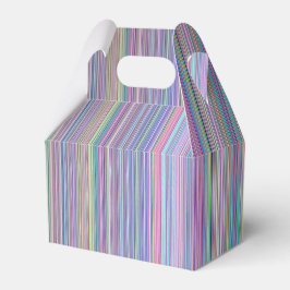 Breken, vlakke televisiescherm, regenboogstrips bedankdoosjes