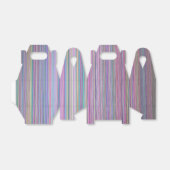 Breken, vlakke televisiescherm, regenboogstrips bedankdoosjes (Uitgevouwen)