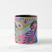 Breken Wing, Abstracte kunst Mok (Midden)