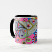 Breken Wing, Abstracte kunst Mok (Voorkant links)