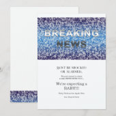 Brekend Nieuws Zwangerschapsaankondiging Aankondiging (Voorkant / Achterkant)