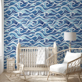 brekende golven behang