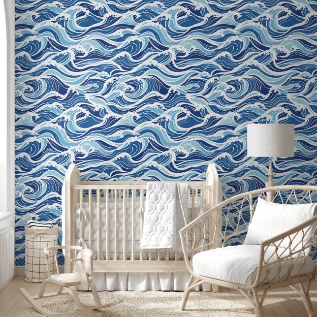 brekende golven behang (Kinderen)