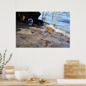 Breker, strandleven poster (Keuken)