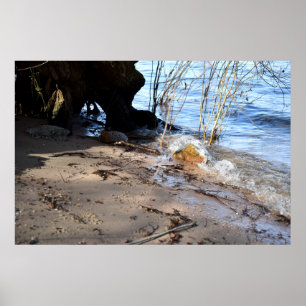 Breker, strandleven poster