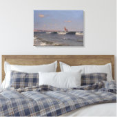 Brekerende golf door Dubovskoy Canvas Afdruk (Insitu (Slaapkamer))