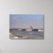 Brekerende golf door Dubovskoy Canvas Afdruk (Voorkant)
