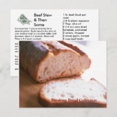 Breking Bread Recipe Card Collectie Beef Stew Briefkaart (Voorkant / Achterkant)