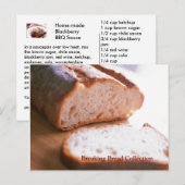 Breking Bread Recipe Card Collectie Blckbrry BBQ Briefkaart (Voorkant / Achterkant)
