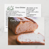 Breking Brood Curry Chicken Recipe Card Briefkaart (Voorkant / Achterkant)