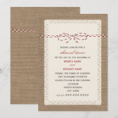 Brekkant en rood papier Geïnspireerde repetitie Kaart (Voorkant / Achterkant)