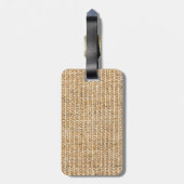Brekstructuur Bagagelabel (Achterkant verticaal)