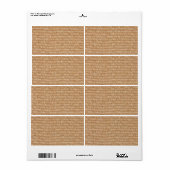 Brekstructuur Etiket (Full Sheet)