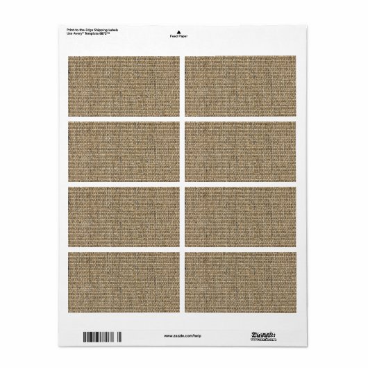 Brekstructuur Etiket (Full Sheet)