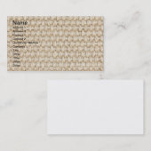 Brekstructuur Visitekaartje (Voorkant / Achterkant)