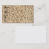 Brekstructuur Visitekaartje (Voorkant / Achterkant)