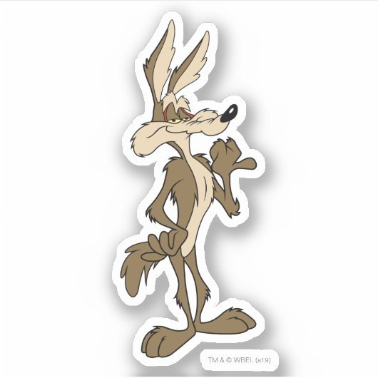 BRELE E. COYOTE™-weergaveprouwe Sticker (Voorkant)