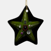 Brell Star 1 Keramisch Ornament (Rechts)