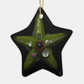 Brell Star 1 Keramisch Ornament (Links)