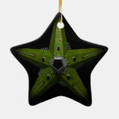 Brell Star 1 Keramisch Ornament (Achterkant)