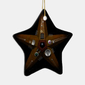 Brell Star 2 Keramisch Ornament (Rechts)