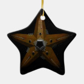 Brell Star 2 Keramisch Ornament (Achterkant)