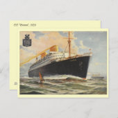 "Bremen" 1929 Briefkaart (Voorkant / Achterkant)