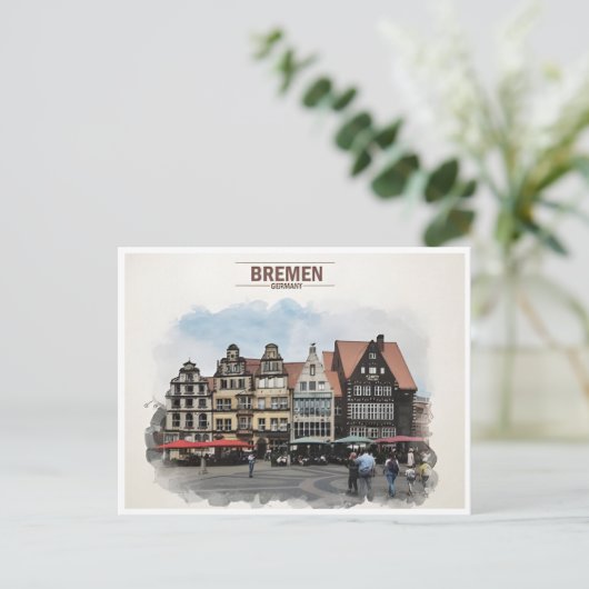 bremen Brême Duitsland Reizen allemagne Briefkaart (Staand voorkant)