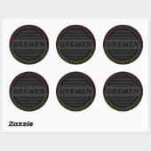 Bremen City Pride Embleem – Duitse identiteit Ronde Sticker (Vel)