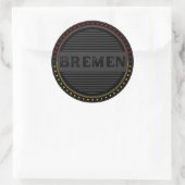 Bremen City Pride Embleem – Duitse identiteit Ronde Sticker (Tas)
