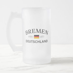 Bremen Deutschland coördineert Duits Matglas Bierpul