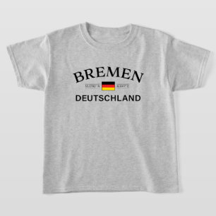 Bremen Deutschland coördineert Duitse Kinderen T-shirt