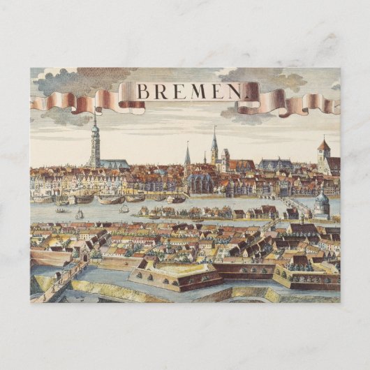 Bremen, Duitsland, 1719 Briefkaart (Voorkant)